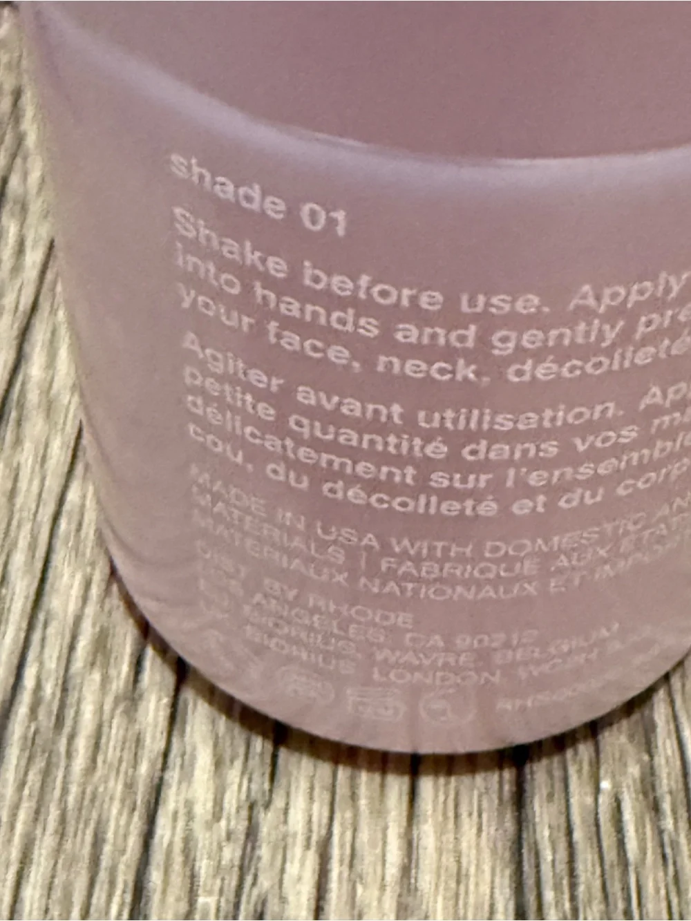 RHODE Highlight Milk Multipurpose Luminizer Shade 1/ Pearly Pink NWT